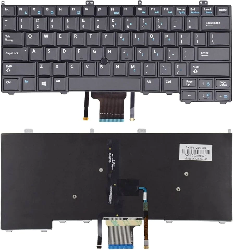 Dell Latitude E7440 E7450 Keyboard — Dell laptop keyboard and ports view, Lahore Pakistan