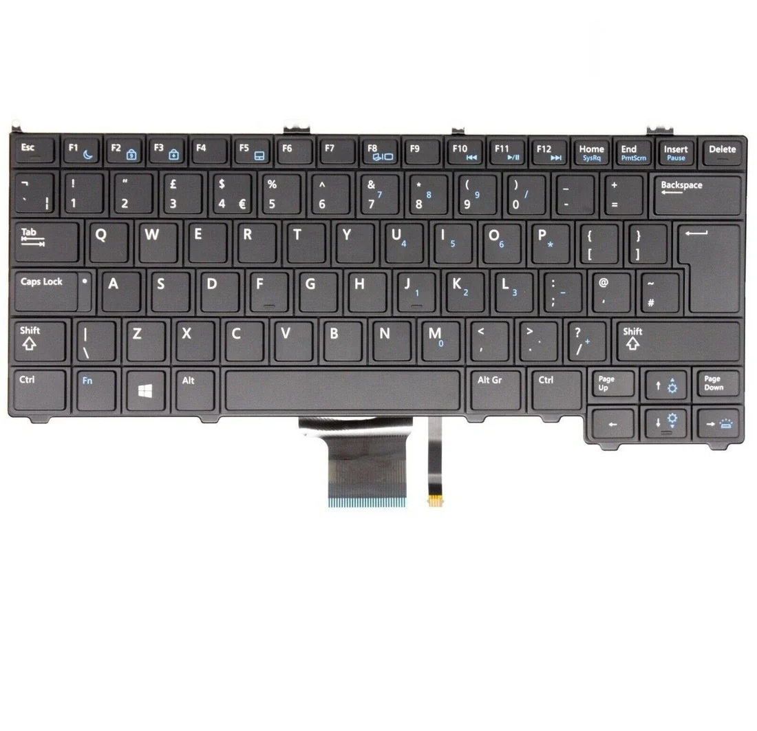 Dell Latitude E7440 Keyboard (Backlit) — Dell laptop keyboard and ports view, Lahore Pakistan