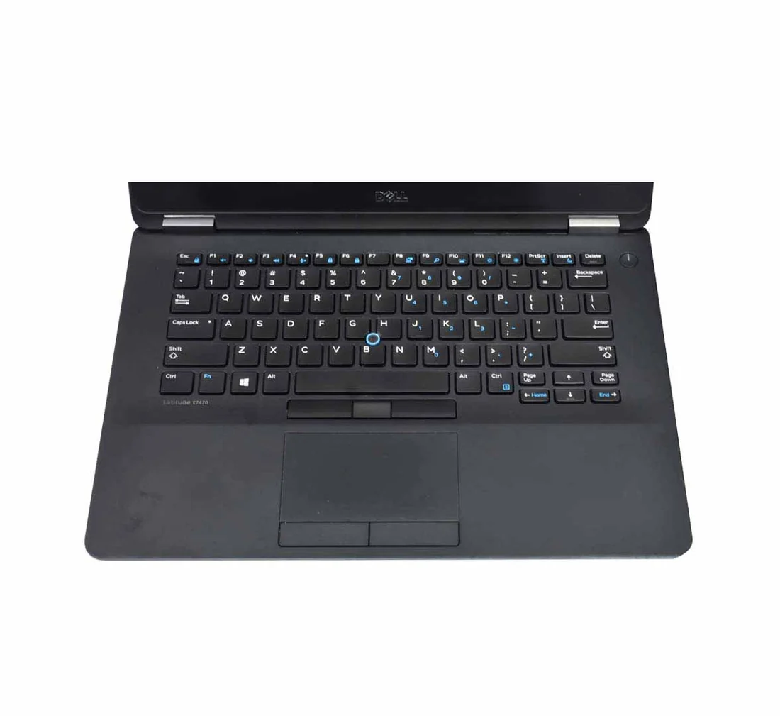 Dell Latitude E7470 D-Panel — Dell laptop keyboard and ports view, Lahore Pakistan