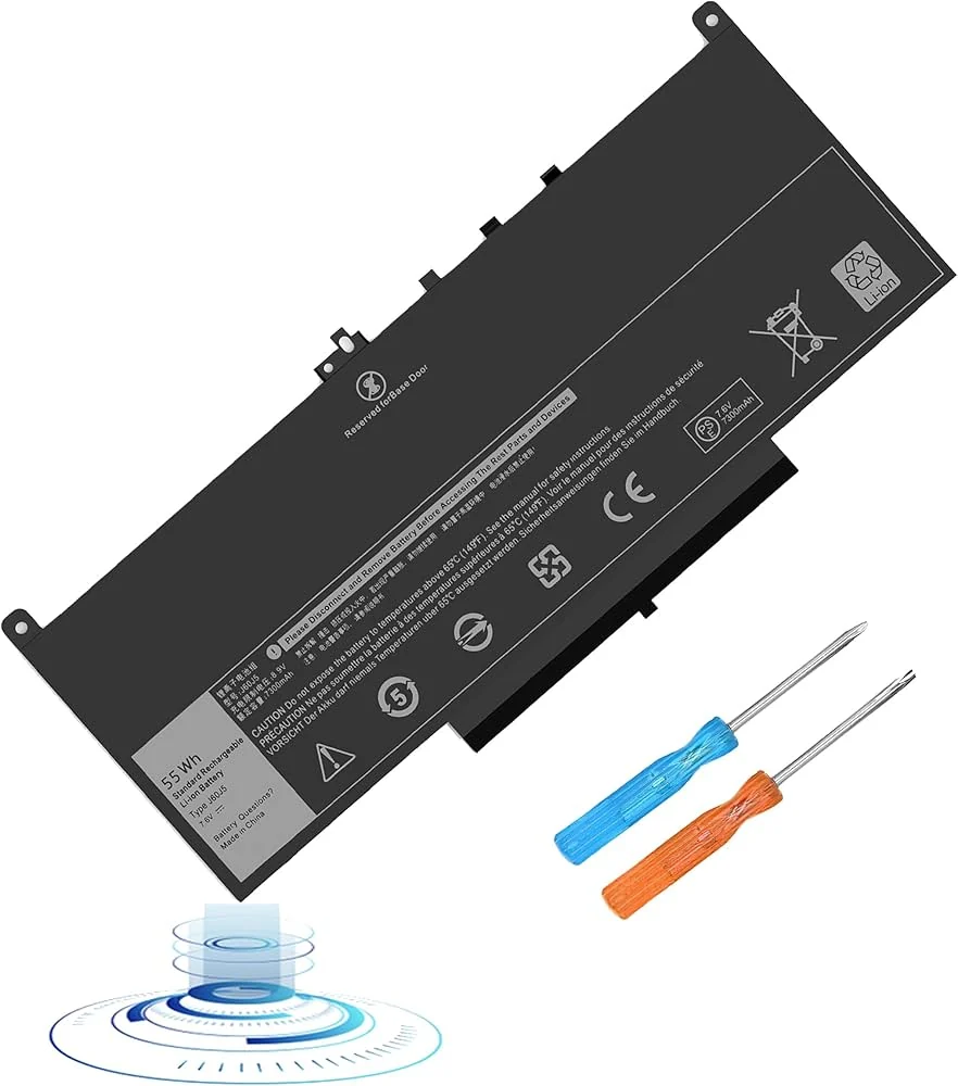 Dell Latitude E7470 / E7480 47Wh 4-Cell Internal Battery — Dell laptop keyboard and ports view, Lahore Pakistan