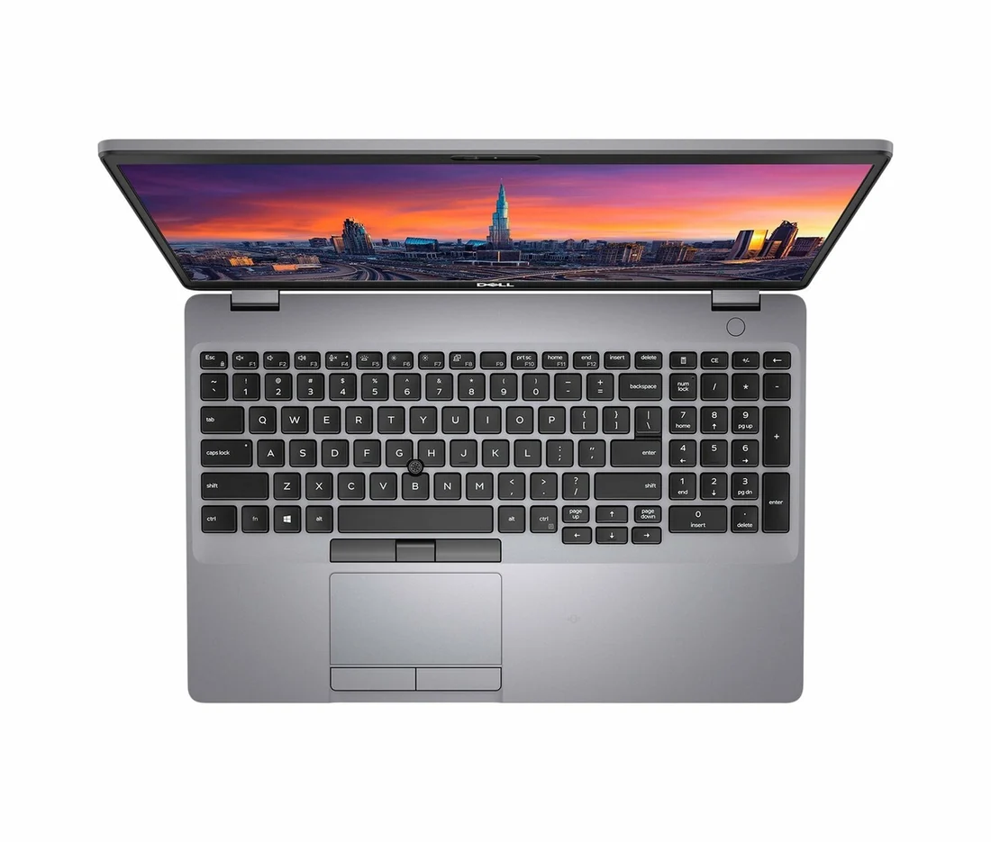 Dell Precision 3550 i7-10510U 16GB 512GB Used Laptop Lahore — Dell laptop keyboard and ports view, Lahore Pakistan