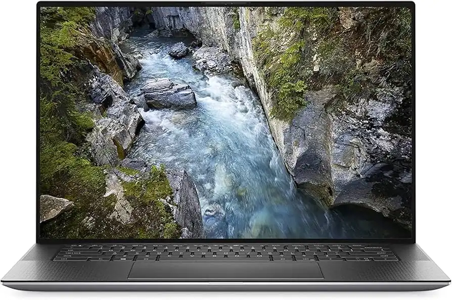 Dell Precision 5560 i9-11950H 32GB 1TB Used Laptop Lahore — Dell laptop side and angled view, buy in Lahore Pakistan
