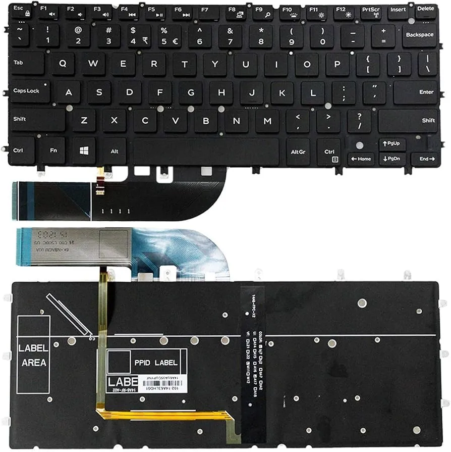 Dell XPS 13 9350 Backlit Keyboard Replacement US Layout — genuine laptop parts in Lahore, Pakistan