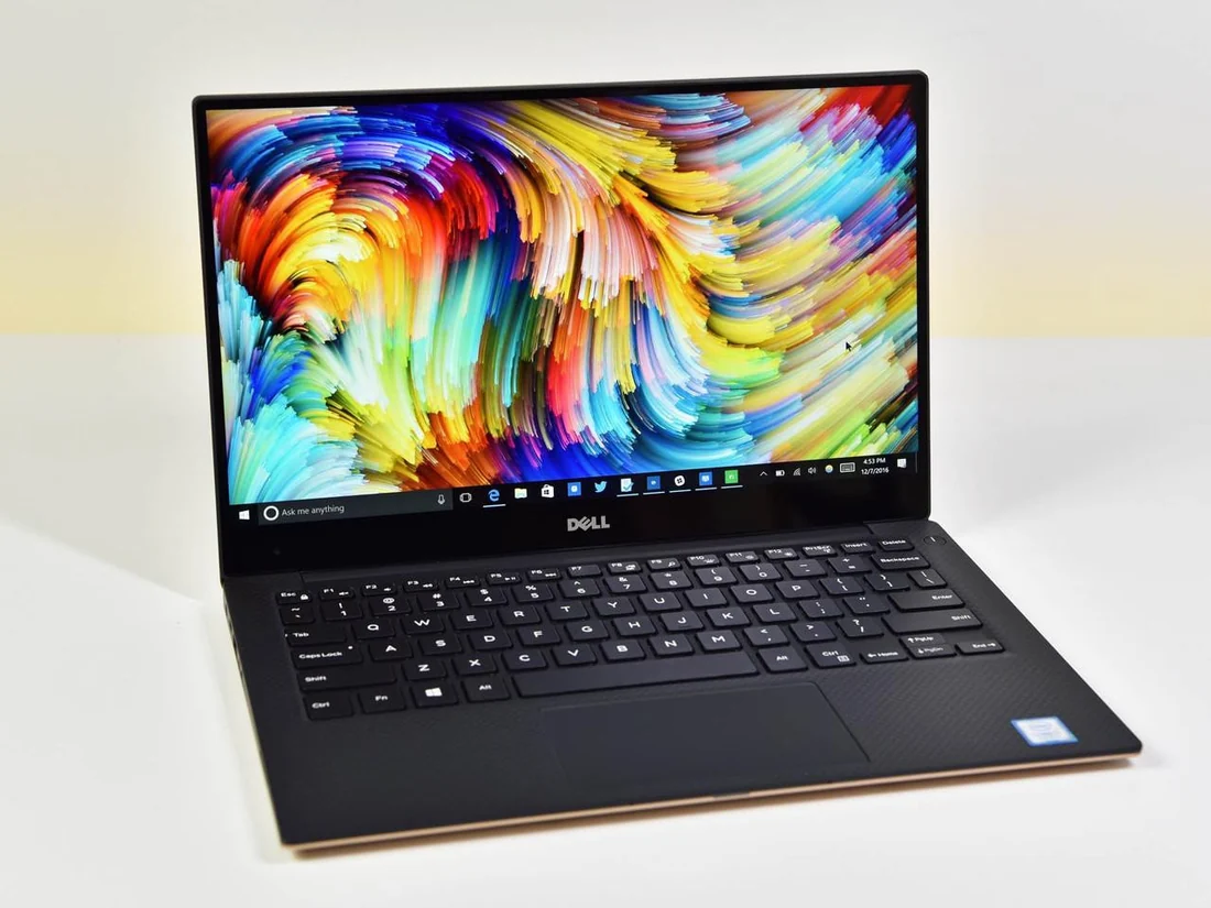 Dell XPS 13 9360 i7-7500U 16GB 512GB Touch Used Laptop Lahore — Dell laptop side and angled view, buy in Lahore Pakistan