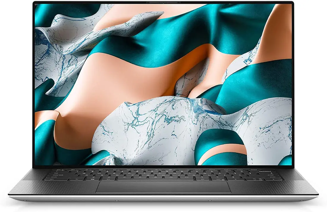 Dell XPS 15 9510 i7-11800H 16GB 1TB Gaming Used Laptop Lahore — Dell laptop keyboard and ports view, Lahore Pakistan