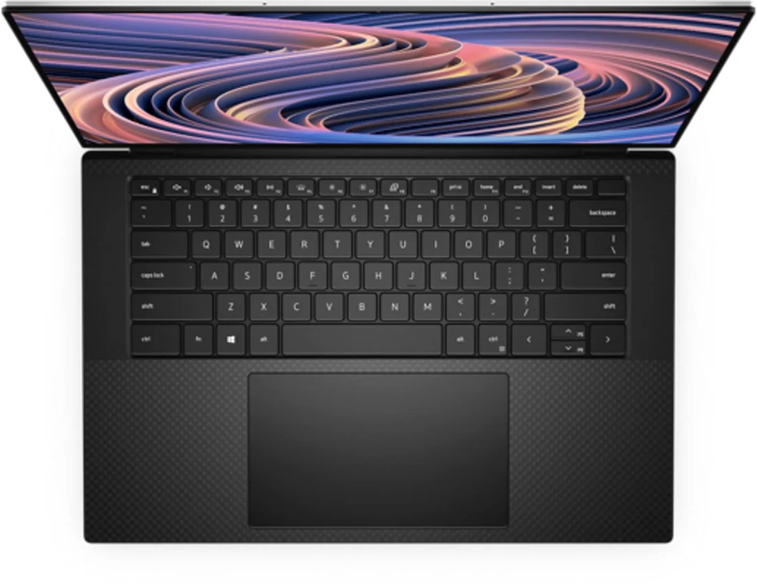 Dell XPS 15 9520 i7-12700H 32GB 1TB Gaming Used Laptop Lahore — Dell laptop keyboard and ports view, Lahore Pakistan
