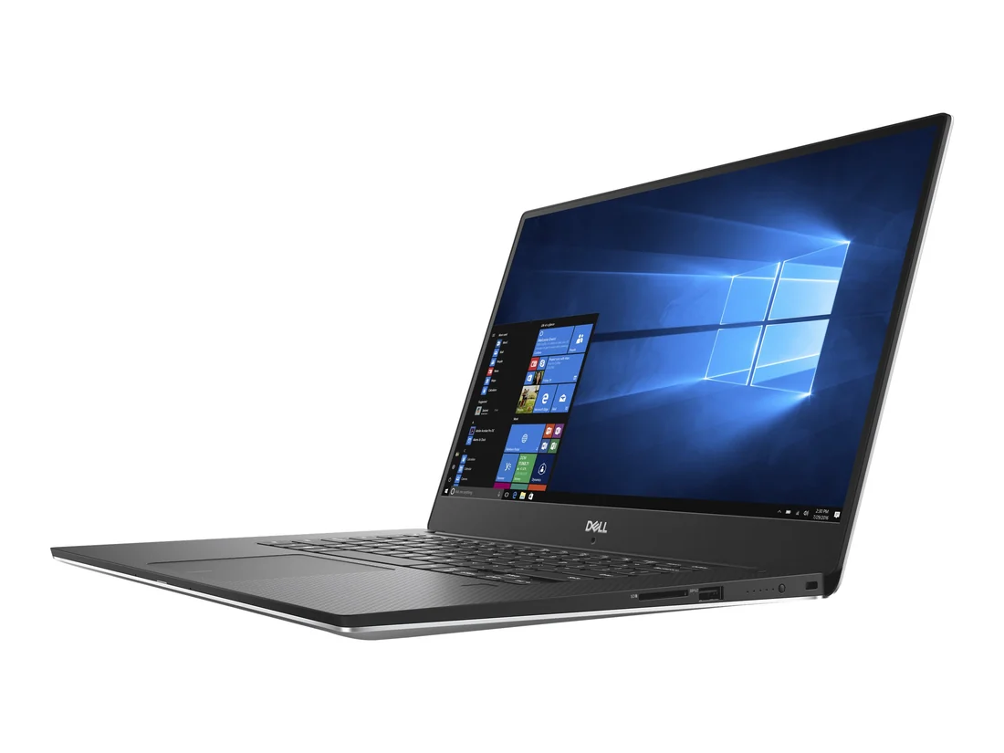 Dell XPS 15 9570 i7-8750H 16GB 512GB Used Laptop Lahore — Dell laptop keyboard and ports view, Lahore Pakistan