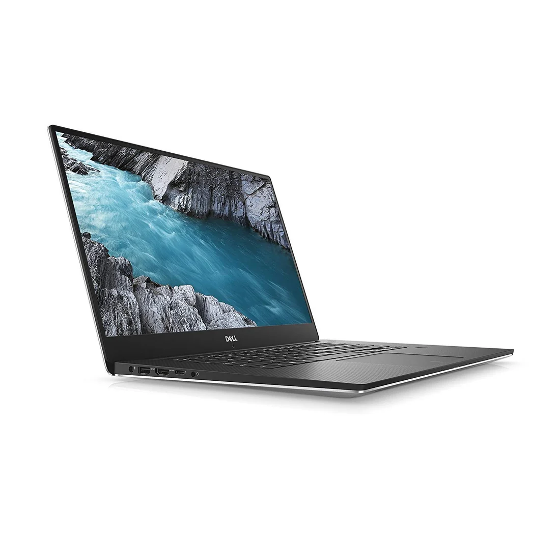 Dell XPS 15 9570 i7-8750H 16GB 512GB Used Laptop Lahore — Dell laptop side and angled view, buy in Lahore Pakistan