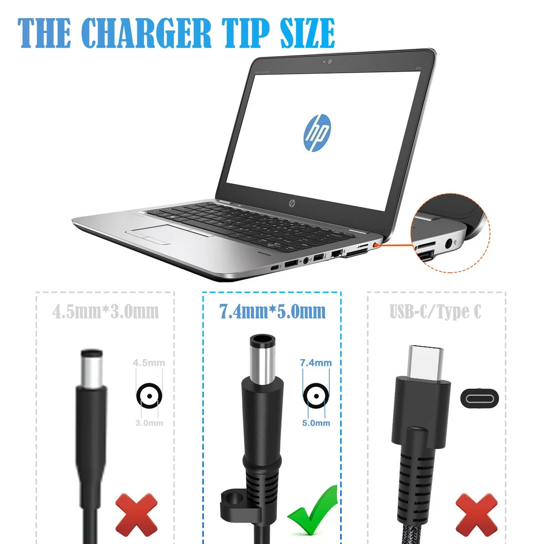 HP 230W Slim Smart Pin Charger for Omen 15 / ZBook Fury 17 G8 — HP laptop keyboard and ports view, Lahore Pakistan