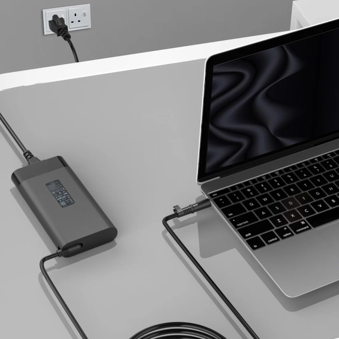 HP 230W Slim Smart Pin Charger for Omen 15 / ZBook Fury 17 G8 — HP laptop side and angled view, buy in Lahore Pakistan