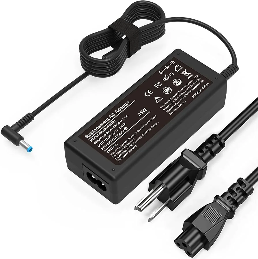 HP 45W Original Charger (Blue Tip 4.5mm) — chargers / adapters price in Pakistan, NN Laptops Lahore