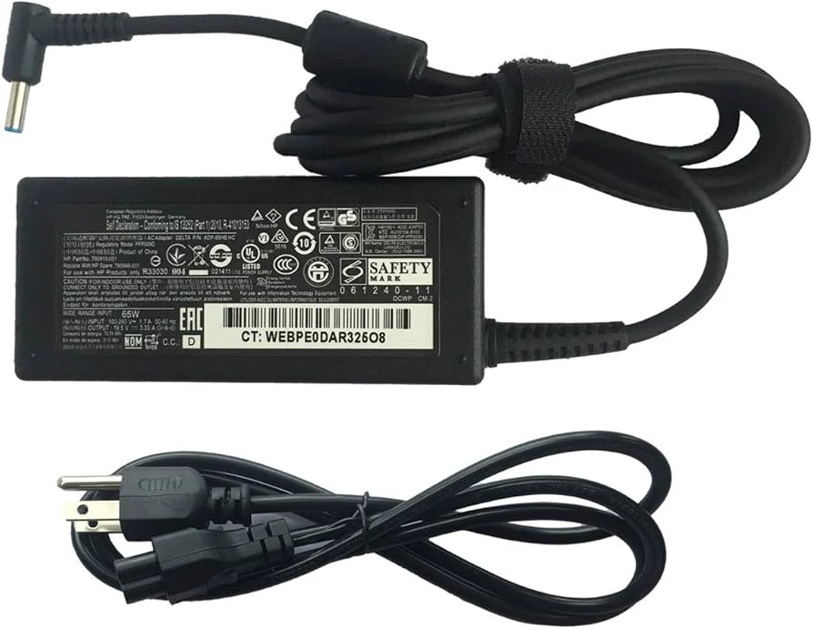 HP 65W Original Charger Blue Pin — chargers / adapters price in Pakistan, NN Laptops Lahore