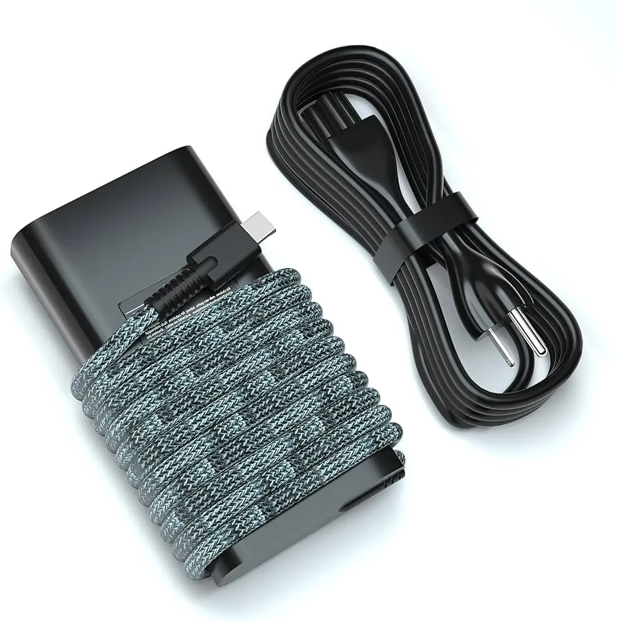 HP 65W Original USB-C Charger with Detachable Cable for EliteBook 845 G9 — HP laptop side and angled view, buy in Lahore Pakistan