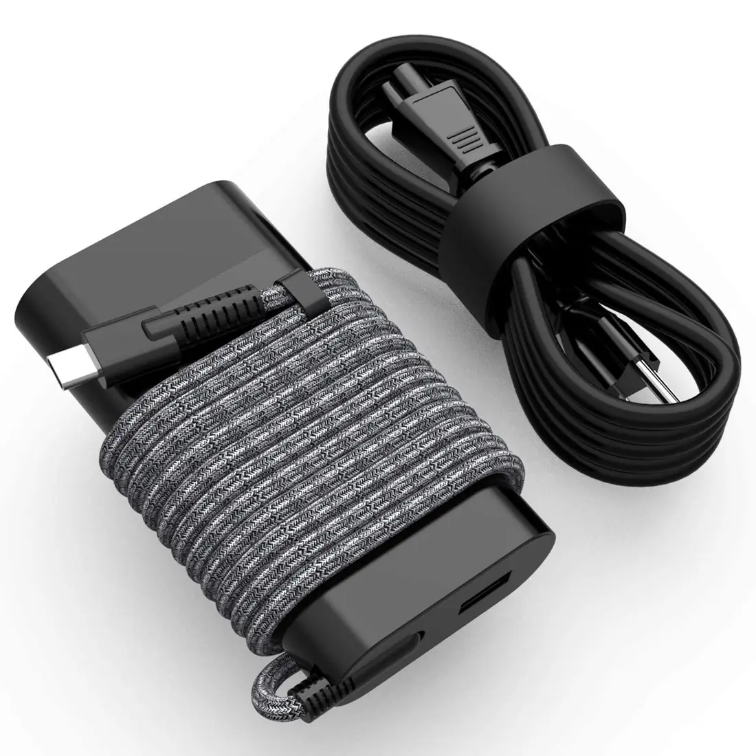 HP Original 65W USB-C Charger for Spectre x360 / EliteBook 840 G6 — HP laptop side and angled view, buy in Lahore Pakistan