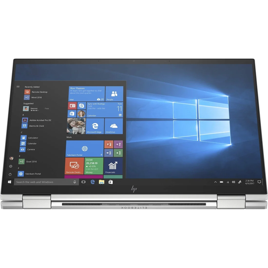 HP EliteBook 1040 G7 i7-10610U 16GB 512GB — HP laptop keyboard and ports view, Lahore Pakistan
