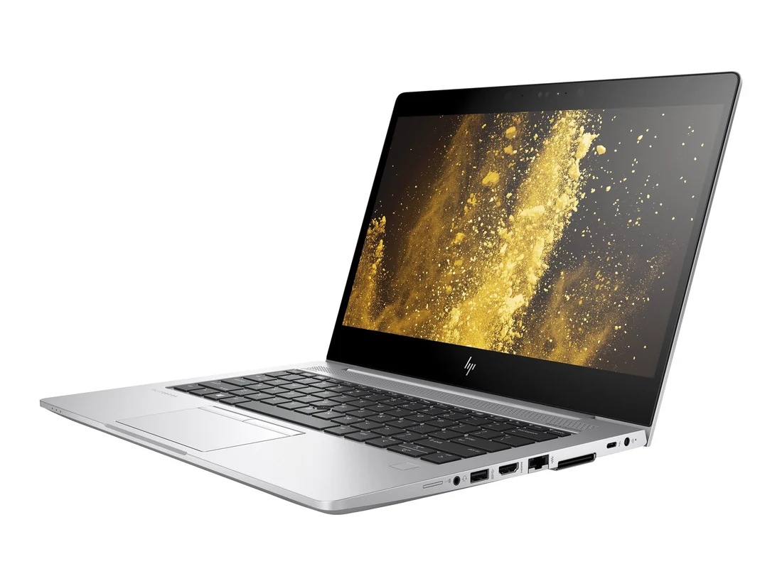 HP EliteBook 830 G5 i5-8350U 8GB 256GB Used Laptop Lahore — HP laptop keyboard and ports view, Lahore Pakistan
