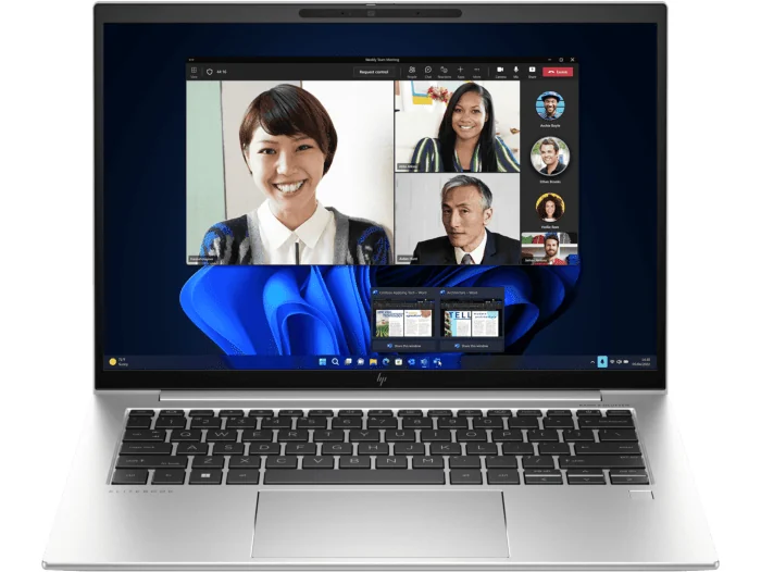 HP EliteBook 840 G10 i5-1335U 32GB 256GB — HP laptop keyboard and ports view, Lahore Pakistan