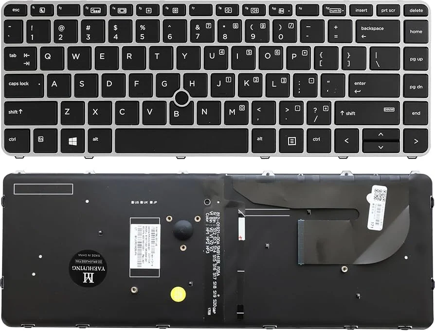 HP EliteBook 840 G3 Keyboard (Backlit) — HP laptop keyboard and ports view, Lahore Pakistan