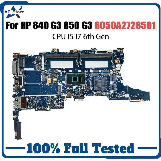 HP EliteBook 840 G3 Motherboard (6th Gen i5) — HP laptop side and angled view, buy in Lahore Pakistan