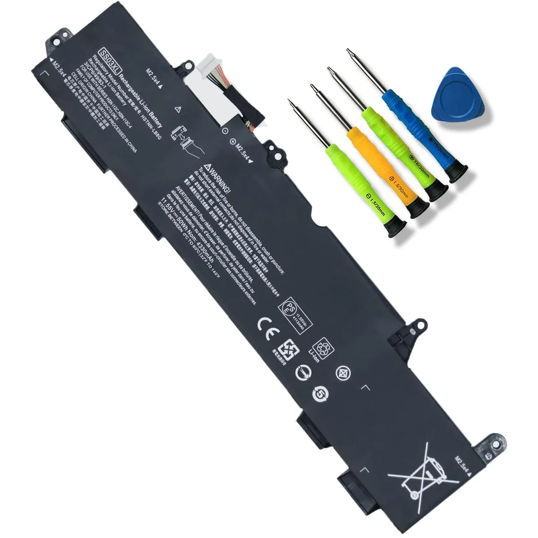 HP EliteBook 840 G5 / 840 G6 / 830 G5 50Wh 3-Cell Battery (CS03XL) — HP laptop side and angled view, buy in Lahore Pakistan