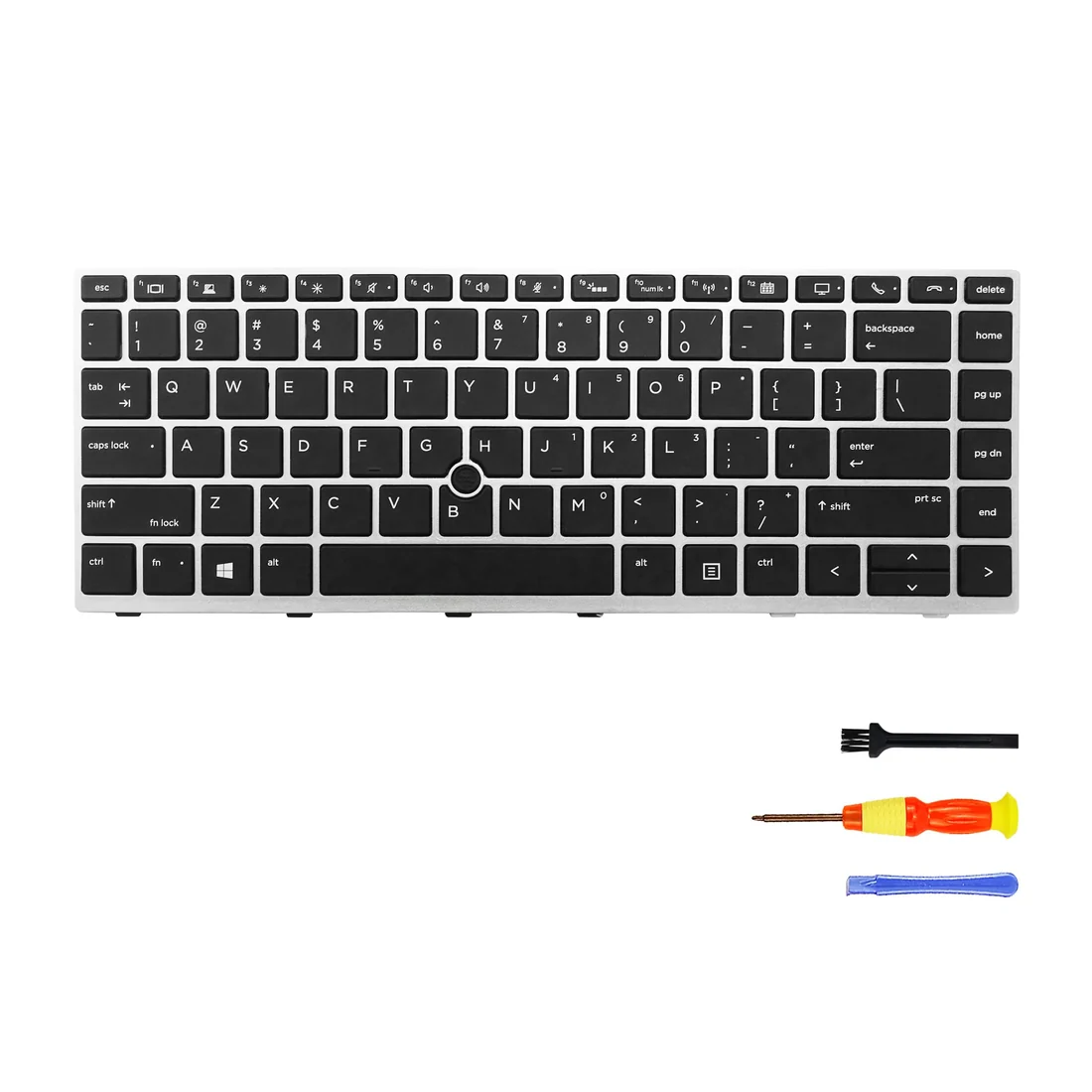 HP EliteBook 840 G6 Backlit Keyboard Replacement US Layout — HP laptop keyboard and ports view, Lahore Pakistan