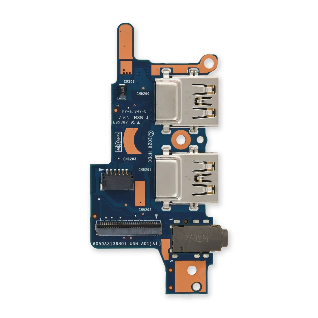 HP EliteBook 840 G6 G7 USB-C Side IO Board Replacement — HP laptop keyboard and ports view, Lahore Pakistan