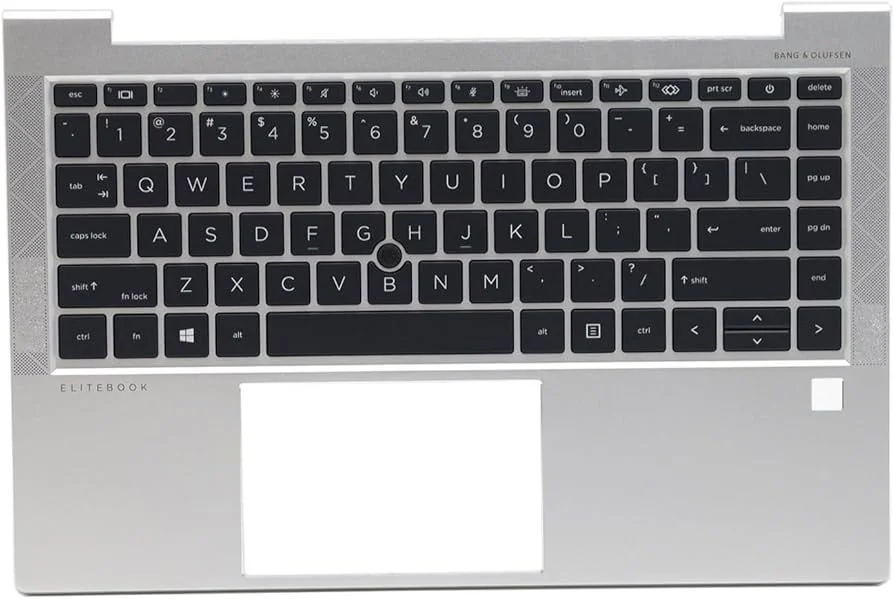 HP EliteBook 840 G8 Palmrest with Touchpad (C Panel) Replacement — HP laptop keyboard and ports view, Lahore Pakistan