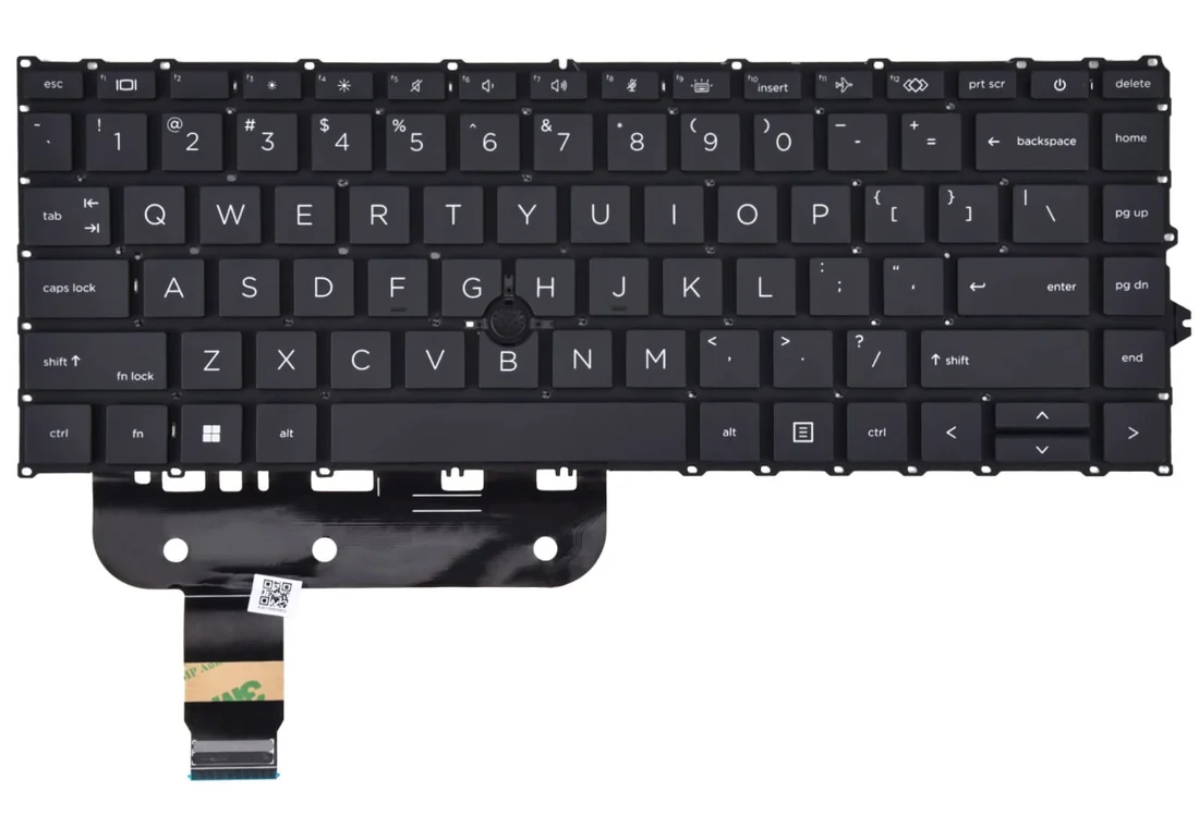 HP EliteBook 840 G8 Keyboard (Backlit) — HP laptop keyboard and ports view, Lahore Pakistan