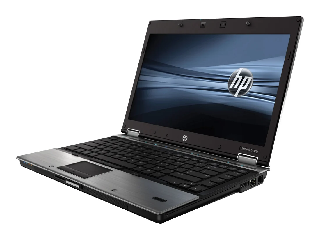 HP EliteBook 8440p — HP laptop keyboard and ports view, Lahore Pakistan