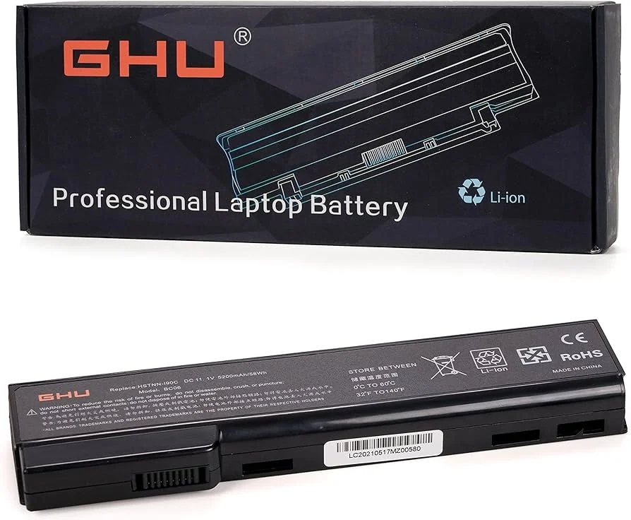 HP EliteBook 8460p / 8470p 6-Cell Removable Battery (CC06) — HP laptop keyboard and ports view, Lahore Pakistan