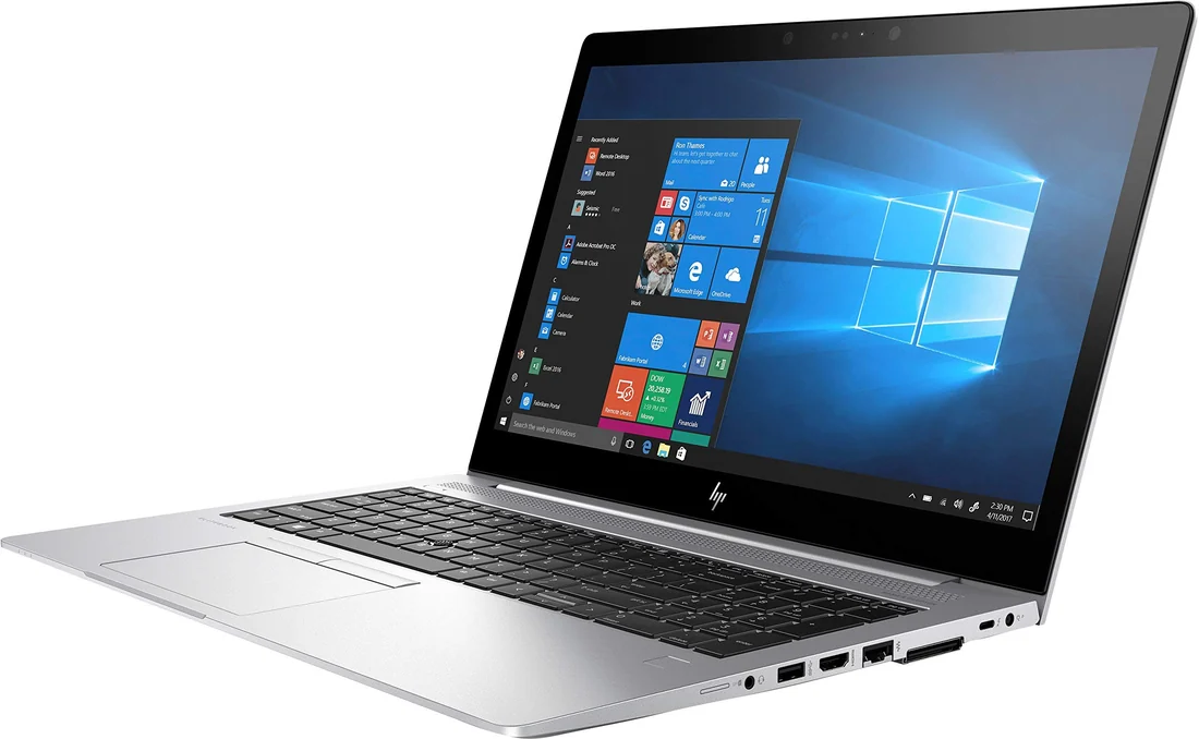 HP EliteBook 850 G5 i7-8550U 16GB 512GB Used Laptop Lahore — HP laptop keyboard and ports view, Lahore Pakistan