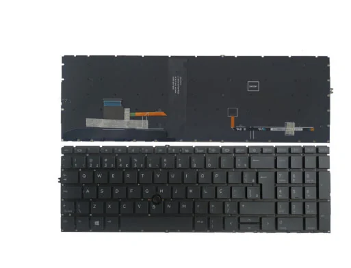 HP EliteBook 850 G8 Keyboard (Backlit) — HP laptop keyboard and ports view, Lahore Pakistan