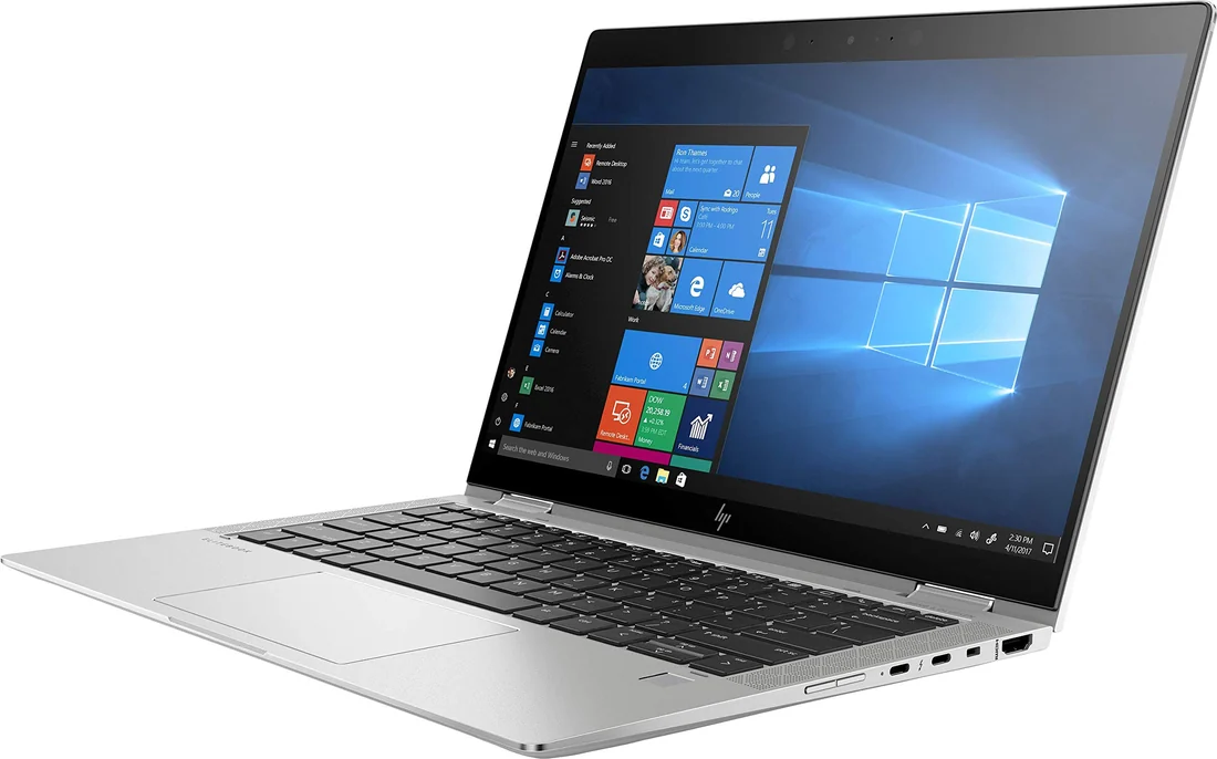 HP EliteBook x360 1030 G4 i7-8665U 16GB 512GB — HP laptop keyboard and ports view, Lahore Pakistan