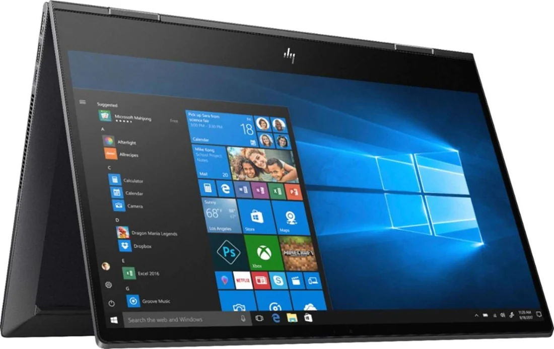 HP Envy x360 15 Ryzen Ryzen 5 4500U 8GB 256GB Touch Used Lahore — HP laptop keyboard and ports view, Lahore Pakistan