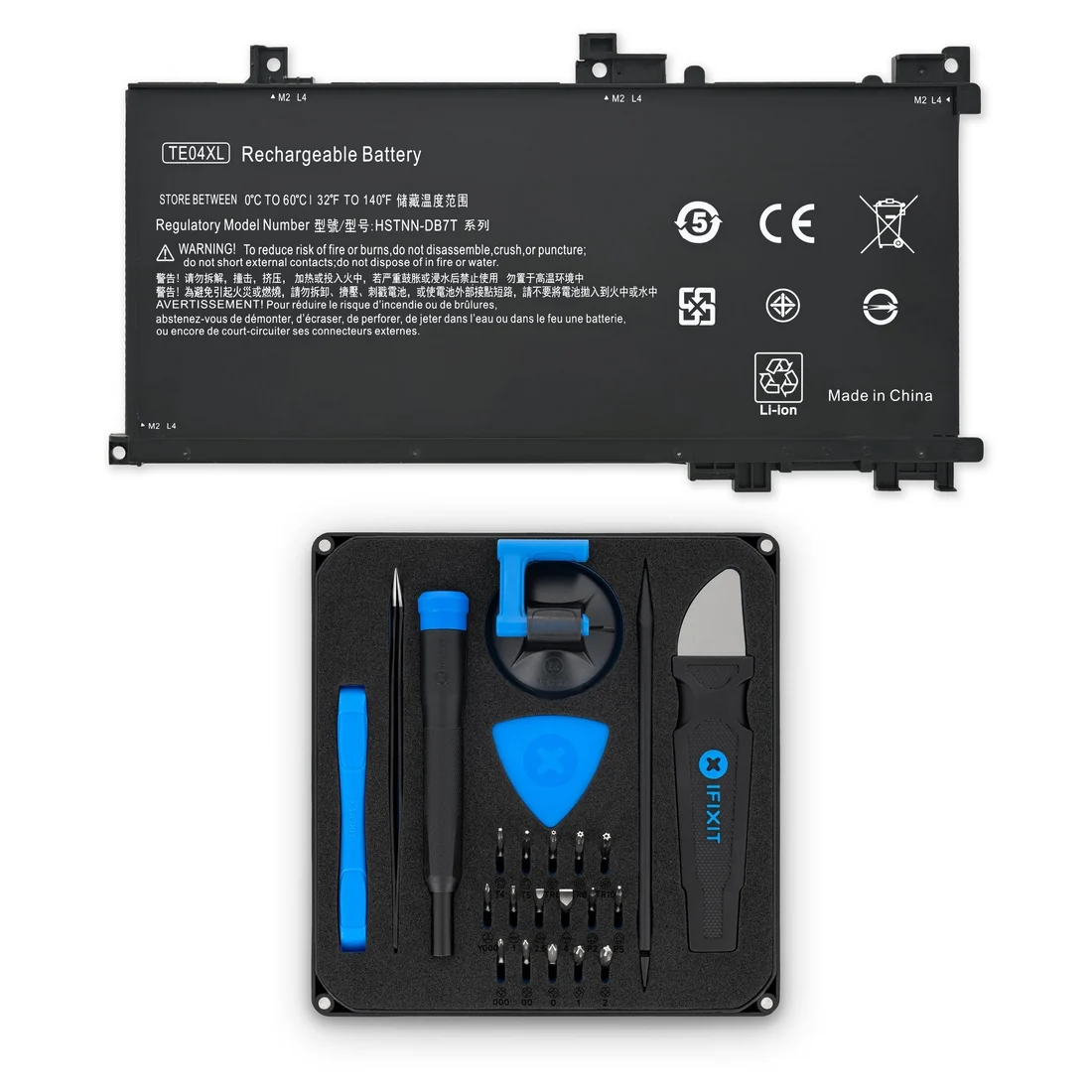 HP Omen 15 Battery — HP laptop keyboard and ports view, Lahore Pakistan