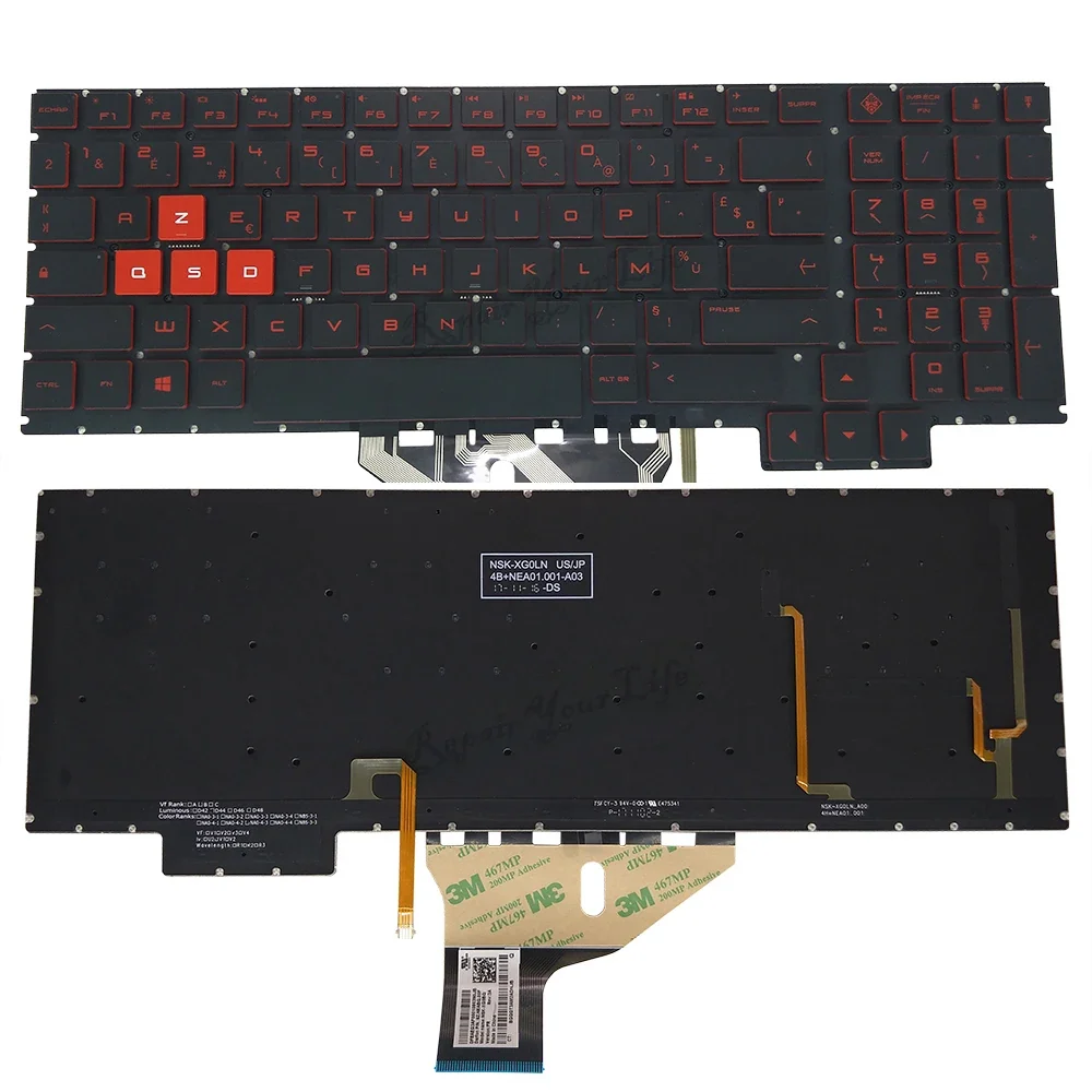 HP Omen 15 Keyboard (Backlit) — HP laptop keyboard and ports view, Lahore Pakistan