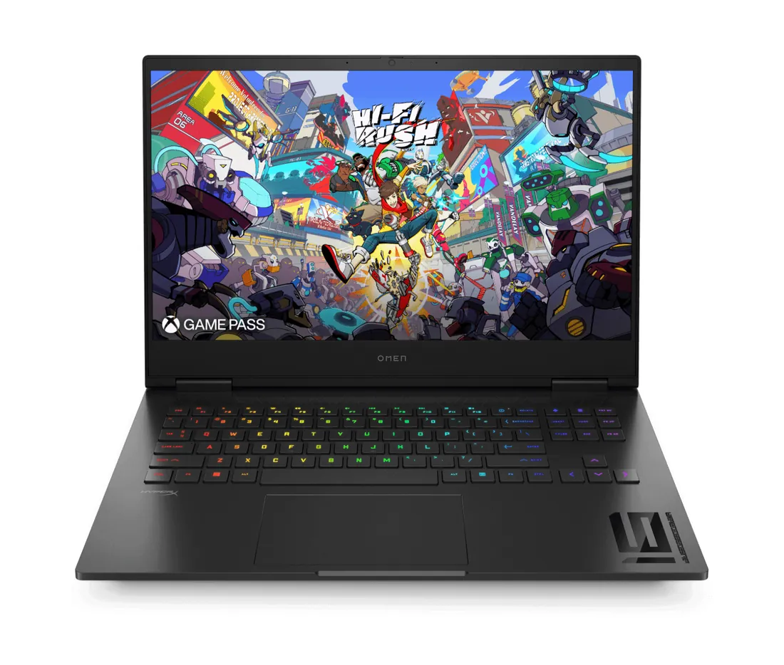 HP Omen 16-b0023dx i7-11800H 16GB 512GB 144Hz Used Lahore — HP laptop side and angled view, buy in Lahore Pakistan