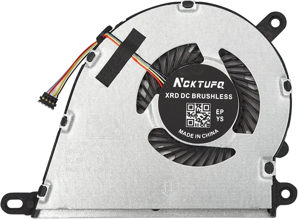 HP Pavilion 14 15 Cooling Fan with Heat-Pipe Assembly — HP laptop side and angled view, buy in Lahore Pakistan