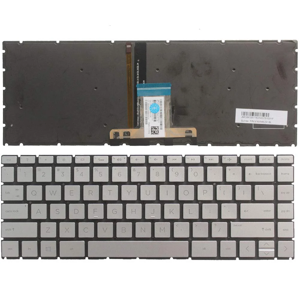 HP Pavilion 14-ce Non-Backlit Keyboard Replacement US Layout — HP laptop keyboard and ports view, Lahore Pakistan