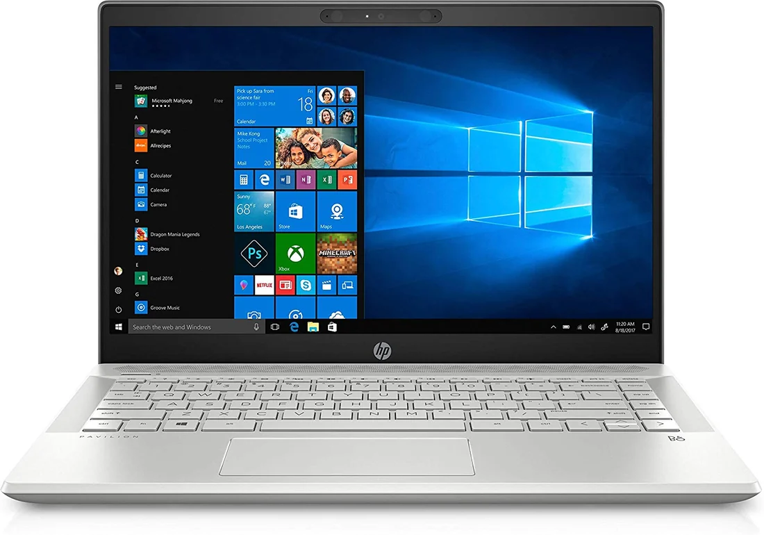 HP Pavilion 14-ce3025tu i5-1035G1 8GB 512GB Used Lahore — HP laptop side and angled view, buy in Lahore Pakistan