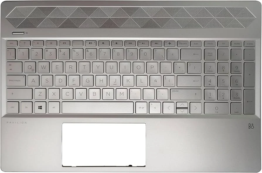 HP Pavilion 15-cs Non-Backlit Keyboard Replacement US Layout — HP laptop side and angled view, buy in Lahore Pakistan