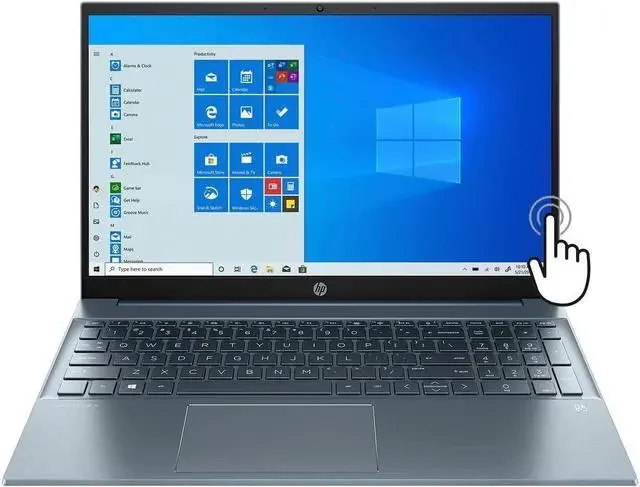 HP Pavilion 15 eg3 i7-1355U 16GB 256GB — HP laptop side and angled view, buy in Lahore Pakistan