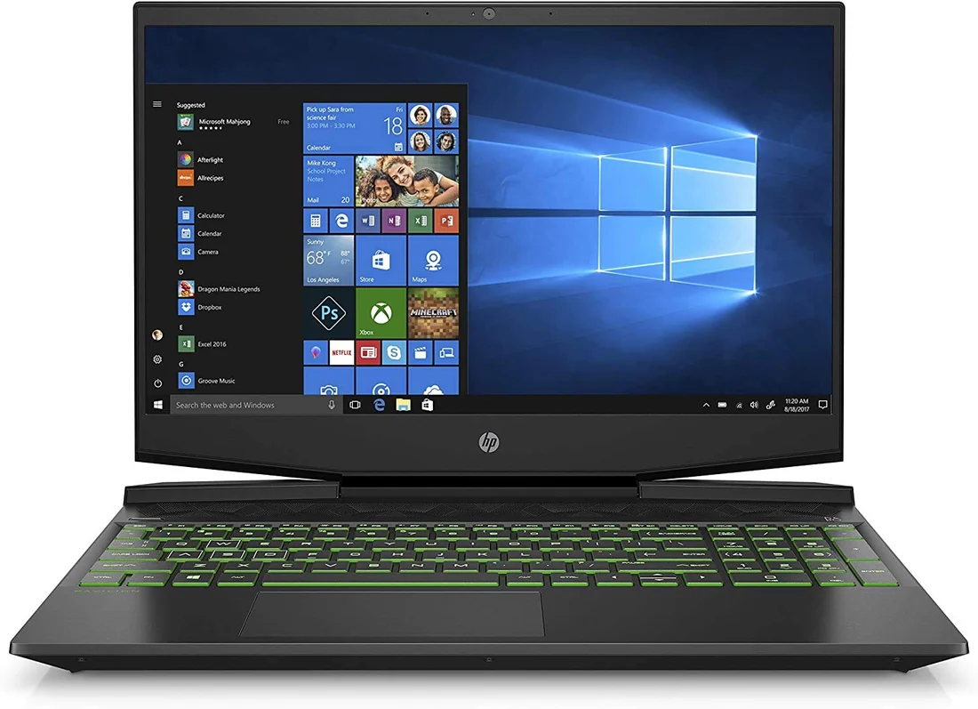 HP Pavilion 15 Gaming — HP laptop keyboard and ports view, Lahore Pakistan