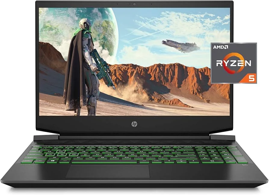 HP Pavilion 15 Gaming — HP laptop side and angled view, buy in Lahore Pakistan