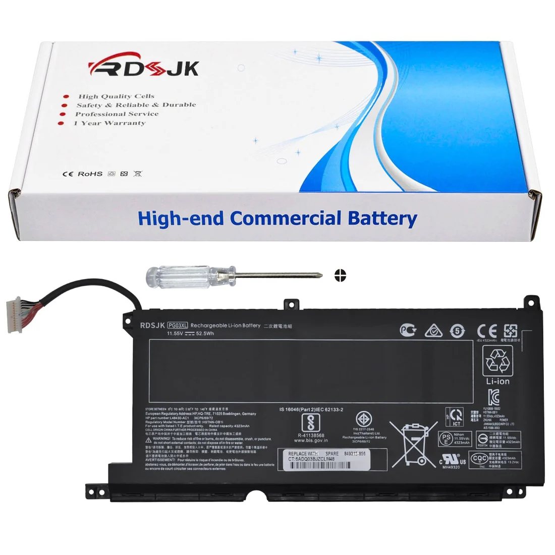 HP Pavilion 15 Gaming Battery — HP laptop side and angled view, buy in Lahore Pakistan
