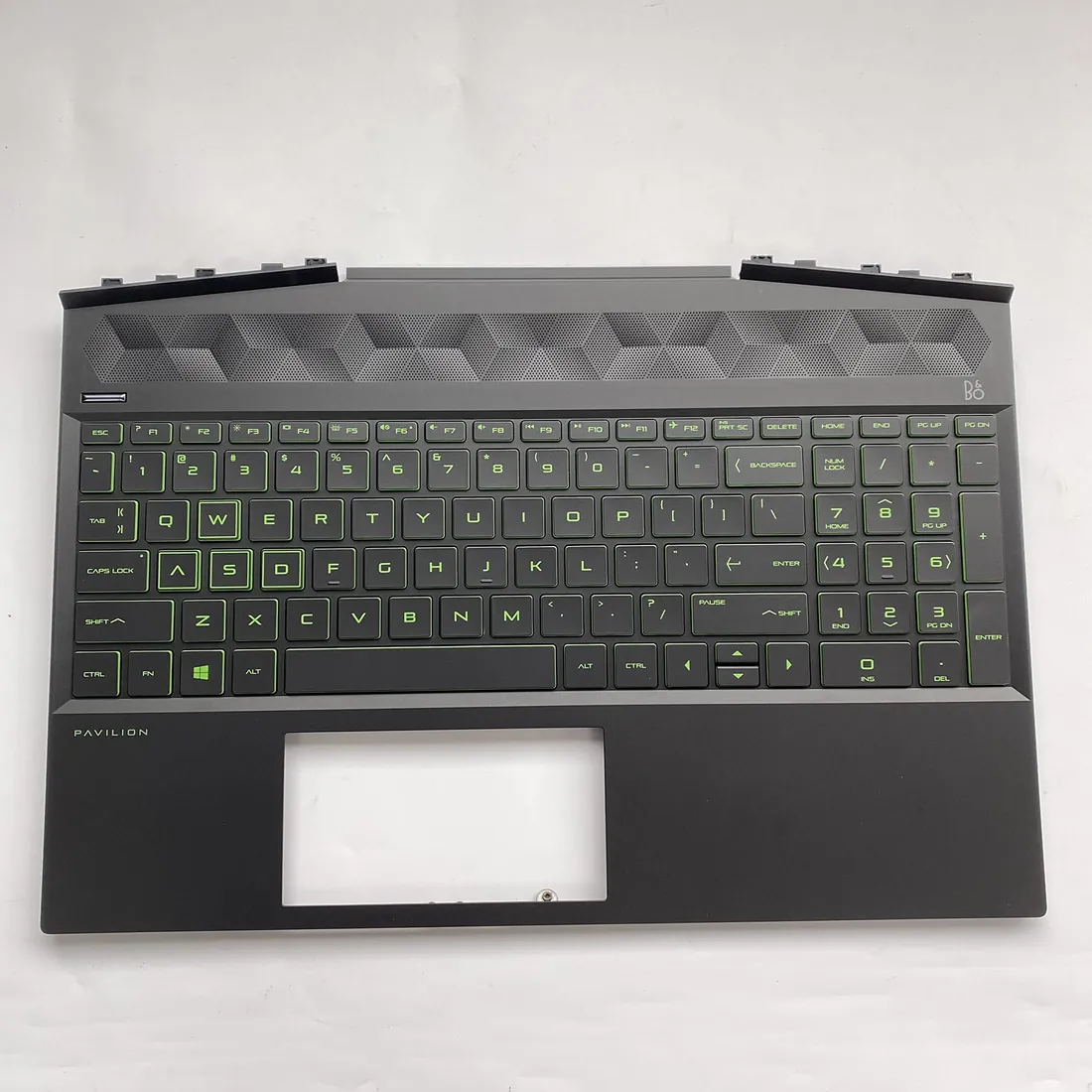 HP Pavilion 15 Gaming Keyboard (Backlit) — HP laptop keyboard and ports view, Lahore Pakistan