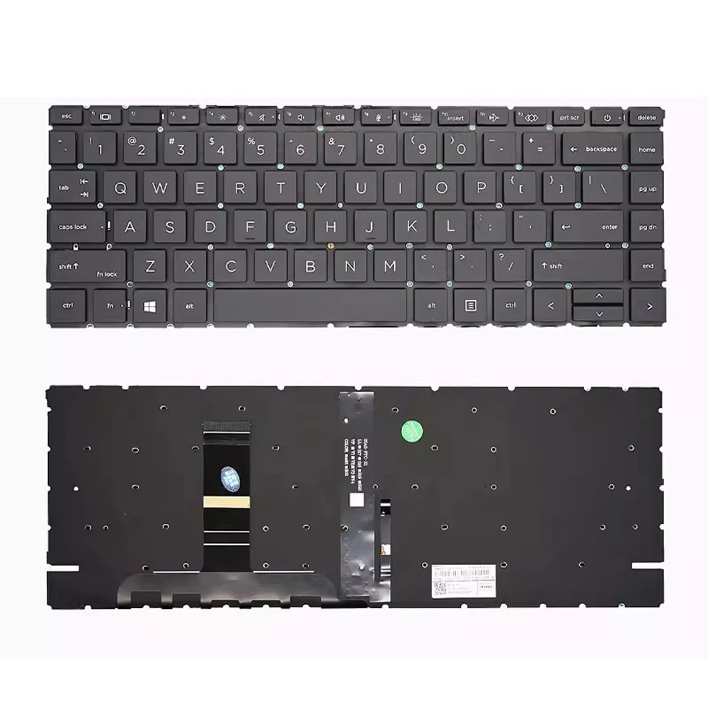 HP ProBook 440 G7 Keyboard (Backlit) — HP laptop keyboard and ports view, Lahore Pakistan