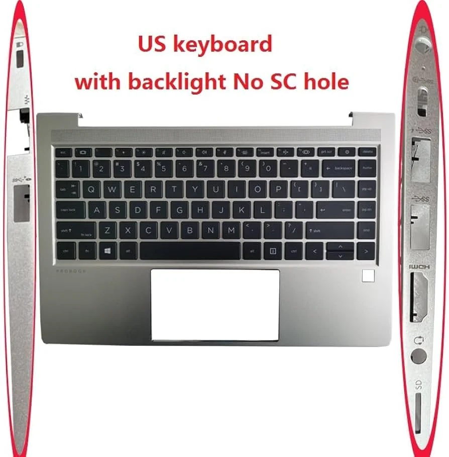 HP ProBook 440 G8 Backlit Keyboard Replacement US Layout — HP laptop side and angled view, buy in Lahore Pakistan