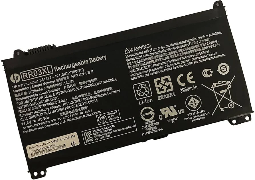 HP ProBook 450 G5 / 450 G6 / 470 G5 4-Cell 48Wh Battery (RR03XL) — used HP laptop for sale in Pakistan, NN Laptops Lahore