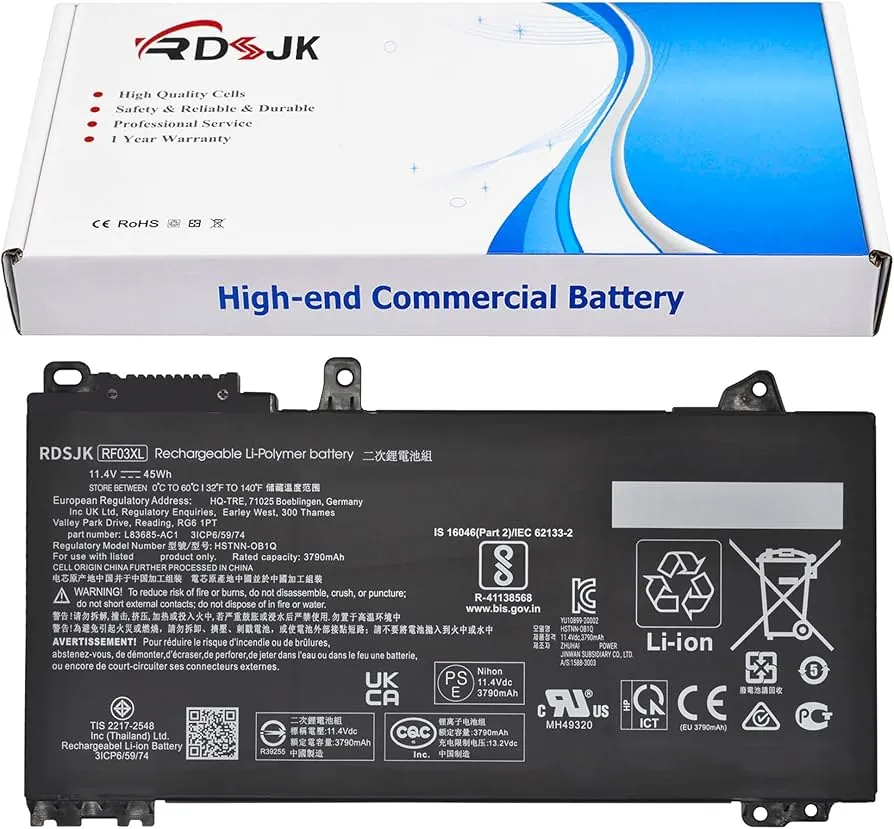 HP ProBook 450 G5/G6 Battery — HP laptop keyboard and ports view, Lahore Pakistan